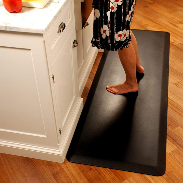 LeatherSoft AntiFatigue Mats provide allday comfort when standing for